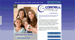 Desktop Screenshot of cornellfamilydental.com